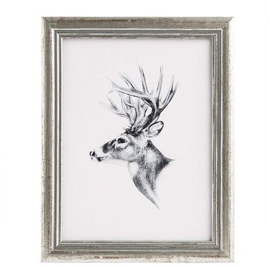 1 X Cadre De Photo En Bois Et Vitre. Cadre Photo De Style Artos. 21x29.7cm Environ. Argent