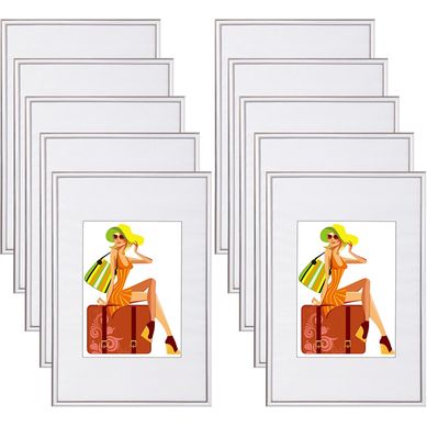 10x Cadre Photo 15x20 Cm En Plastique Pour Chambre/bureau/salle D'étude.argent 10x Cadre Photo 15x20 Cm En Plastique Pour Chambre/bureau/salle D'étude.argent
