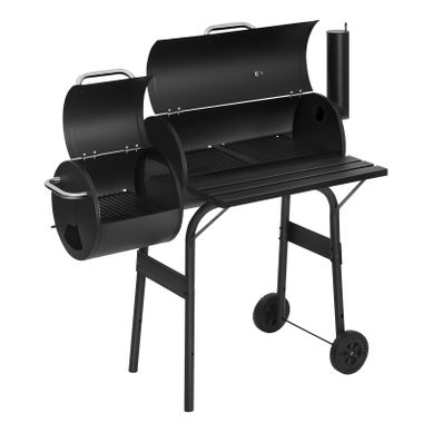 Barbecue à Charbon. Grill Bbq Avec Roues De Transport. 115x53x114cm.Noir Barbecue à Charbon. Grill Bbq Avec Roues De Transport. 115x53x114cm.Noir