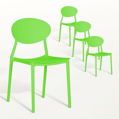 Chaise De Jardin Lot 4 Chaises Vert Chaise De Jardin Lot 4 Chaises Vert