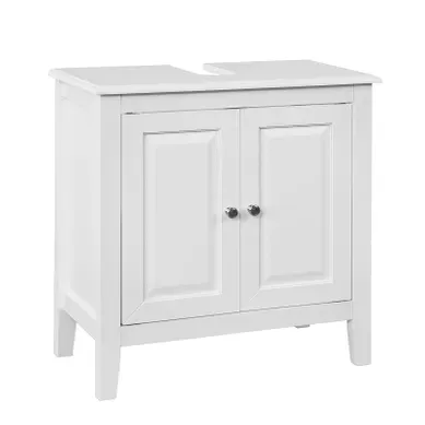 Meuble Sous-lavabo Dessous De Lavabo Ou Evier 2 Étages Et 2 Portes -blanc, Frg202-w Meuble Sous-lavabo Dessous De Lavabo Ou Evier 2 Étages Et 2 Portes -blanc, Frg202-w