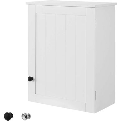 Meuble Haut De Salle De Bain- 1 Porte Placard Commode Armoire Suspendue, BZr19-w