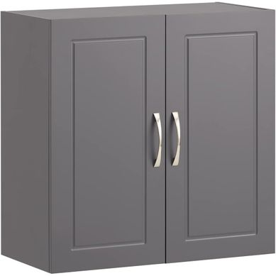 Meuble Haut Armoire De Toilettes Salle De Bain Suspendue 2 Portes Gris, Frg231-dg