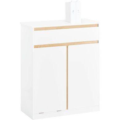Meuble Bas De Salle De Bain Avec Bac à Linge Amovible, 1 Tiroir, Blanc, BZr79-w Meuble Bas De Salle De Bain Avec Bac à Linge Amovible, 1 Tiroir, Blanc, BZr79-w
