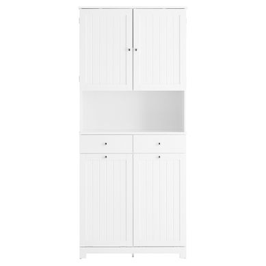 Meuble De Buellerie à 2 Tiroirs Blanc 78x38x180.5cm Moderne BZr215-w Meuble De Buellerie à 2 Tiroirs Blanc 78x38x180.5cm Moderne BZr215-w