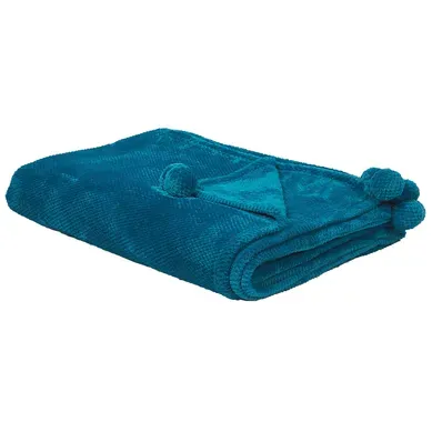 Couverture Saitler 200 X 220 Cm Turquoise Couverture Saitler 200 X 220 Cm Turquoise