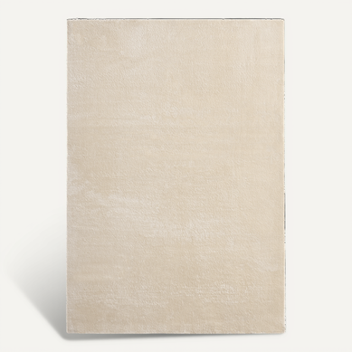 Tapis Moelleux Poils Courts, Antidérapant, Lavable, Soft, Beige, 240 X 340 Cm