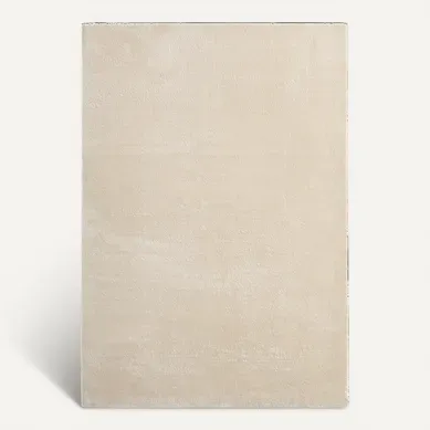Tapis Moelleux Poils Courts, Antidérapant, Lavable, Soft, Beige, 300 X 400 Cm