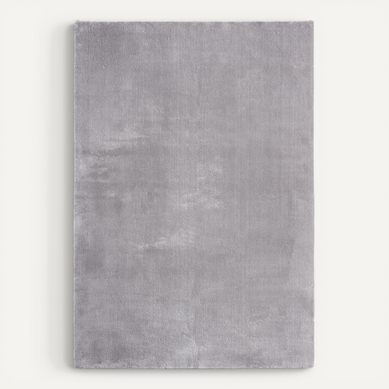 Tapis Moelleux Poils Courts, Antidérapant, Lavable, Soft, Gris, 300 X 400 Cm
