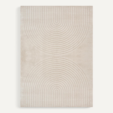 Tapis Elisa Design Géométrique, Beige, 160x220 Cm