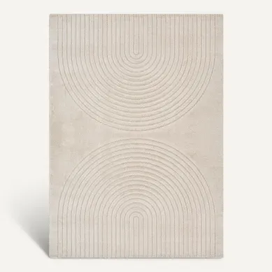 Tapis Elisa Design Géométrique, Beige, 240x340 Cm