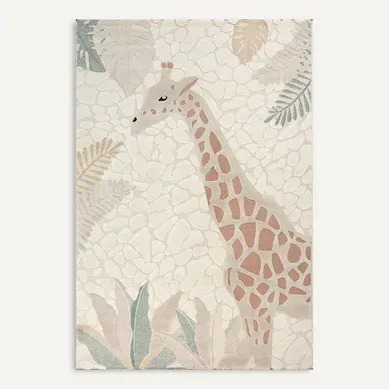 Tapis Jungle Kids Chambre Enfant 3d Résistant - Crème - 200x290 Cm Tapis Jungle Kids Chambre Enfant 3d Résistant - Crème - 200x290 Cm