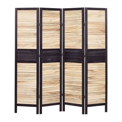 Paravent à 4 Panneaux 170 X 164 Cm Bois Clair Brennerbad Paravent à 4 Panneaux 170 X 164 Cm Bois Clair Brennerbad