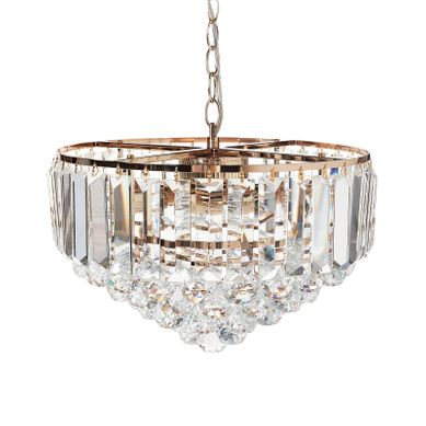 Lustre En Cristal Doré D 40 Cm Acheiro Lustre En Cristal Doré D 40 Cm Acheiro