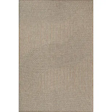 Tapis Extérieur Intérieur Moderne, Beige, 80 X 200 Cm