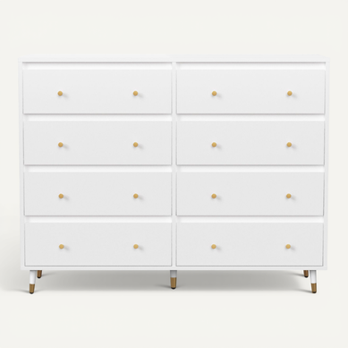 Commode 2x4 Tiroirs Bois Massif Commode Meuble De Rangement Pour Chambre Salon 40x120x98cm Blanche Commode 2x4 Tiroirs Bois Massif Commode Meuble De Rangement Pour Chambre Salon 40x120x98cm Blanche