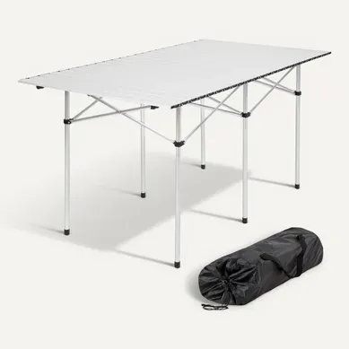 1 Table De Camping En Aluminium En Aluminium Gris 1 Table De Camping En Aluminium En Aluminium Gris