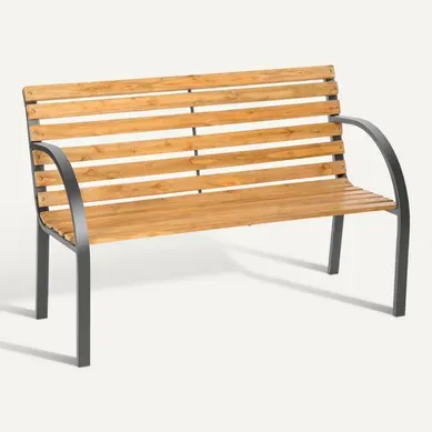 Banc De Jardin 2 Places Stable En Pin De Chine Marron Intérieur Extérieur 119,5x62x83cm Banc De Jardin 2 Places Stable En Pin De Chine Marron Intérieur Extérieur 119,5x62x83cm