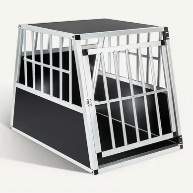1 Cage De Transport Pour Chien Simple Sécurisée Schnubi En Bois Noir 1 Cage De Transport Pour Chien Simple Sécurisée Schnubi En Bois Noir