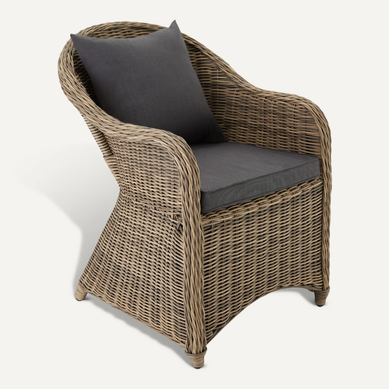 Fauteuil En Rotin Det#x27;aluminium En Résine Tressée, Aluminium Marron Naturel Fauteuil En Rotin Det#x27;aluminium En Résine Tressée, Aluminium Marron Naturel