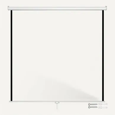 1 écran De Projection En Polyester Blanc