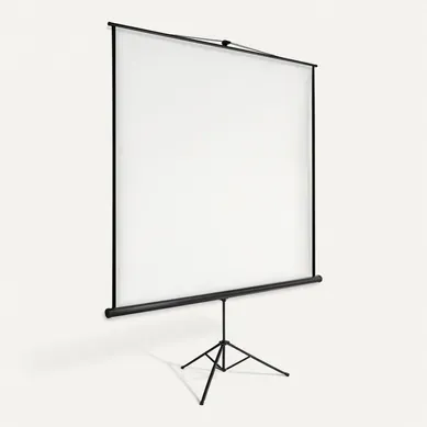 1 écran De Projection En Polyester Blanc