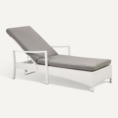 Chaise Longue Avec Coussin Blanc Vasto Chaise Longue Avec Coussin Blanc Vasto