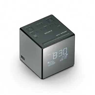Radio-réveil Double Alarme Noir/argent - Xdrc1dbp