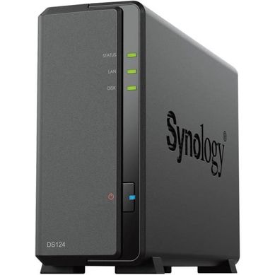 Nas De Bureau 1 Baie Synology Ds124, Realtek Rtd1619b, 1 Go Ddr4