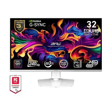 Mpg 321urxw Qd-oled 31,5" 4k - 240hz, 0,03 Ms, USB-c 90w, Kvm