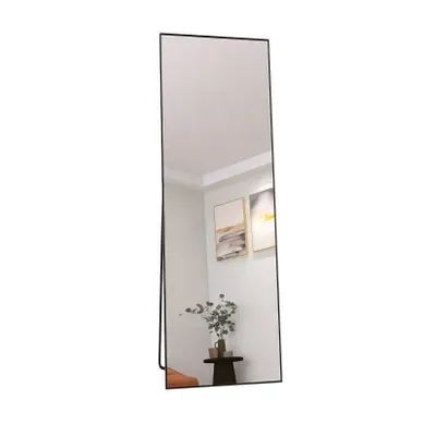 Miroir Sur Pied 162 X 53 Cm - Grand Miroir Pleine Longueur - Cadre En Aluminium - Rectangulaire