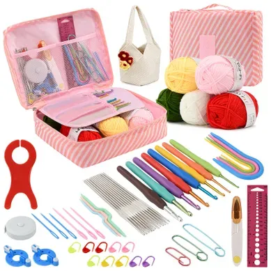 Ensemble De Crochet De 58 Pièces, Crochets Colorés à Prise Souple, Incluant Un Sac De Rangement Ensemble De Crochet De 58 Pièces, Crochets Colorés à Prise Souple, Incluant Un Sac De Rangement