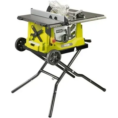Scie Sur Table 1 800 W - Table Alu + Pietement Retractable, Lame 254 Mm 48 Dents - Rts1800ef-g