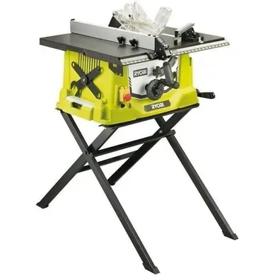 Scie Sur Table 1 800 W + Piètement Rétractable, Lame 254 Mm 48 Dents, Guide Parallèle - Rts1800s-g