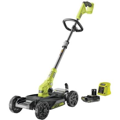 Ryobi - Tondeuse 3-en-1 18v One+ - Tondeuse / Coupe-bordures / Dresse-bord. - Coupe 30 Cm + Batteri Ryobi - Tondeuse 3-en-1 18v One+ - Tondeuse / Coupe-bordures / Dresse-bord. - Coupe 30 Cm + Batteri