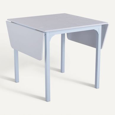 Table extensible L.80/140 cm LISA Blanc Table extensible L.80/140 cm LISA Blanc vue 3/4