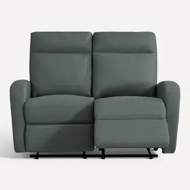 Canapé relax 2 places OSCAR tissu Gris anthracite Canapé relax 2 places OSCAR tissu Gris anthracite vue de face
