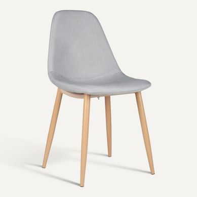 Chaise LYNETTE 2 Gris Chaise LYNETTE 2 Gris vue 3/4