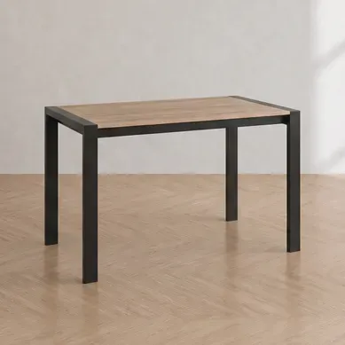 Table extensible L.120/160 cm CAMDEN Chêne sonoma/noir