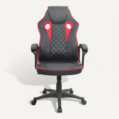 Fauteuil de bureau GTI 2 Noir et rouge Fauteuil de bureau GTI 2 Noir et rouge vue de face