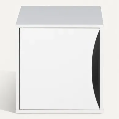 Cube 1 porte NEXT 3 blanc Cube 1 porte NEXT 3 blanc vue de face