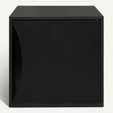 Cube 1 porte NEXT 3 noir Cube 1 porte NEXT 3 noir vue de face
