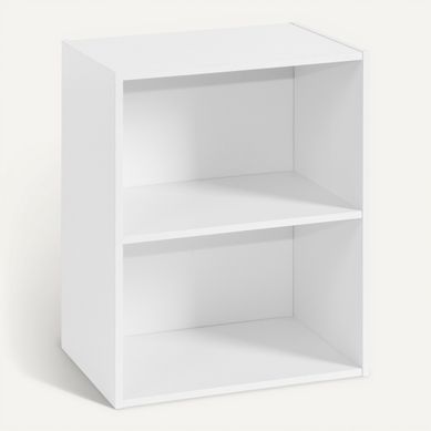 Etagère 2 cases POYANG 3 Blanc Etagère 2 cases POYANG 3 Blanc vue 3/4