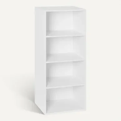 Etagère 4 cases POYANG 3 Blanc vue 3/4