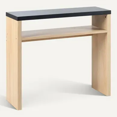 Console NEXT Imitation chêne/noir vue 3/4