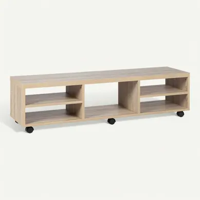 Meuble TV L. 150 cm NEXT Imitation chêne Meuble TV L. 150 cm NEXT Imitation chêne vue 3/4