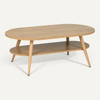 Table basse COLUMBUS Imitation chêne vue 3/4