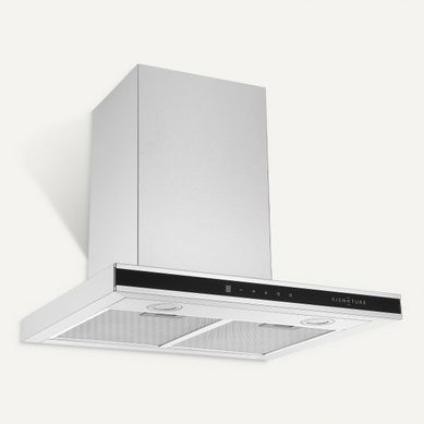 Hotte décorative SIGNATURE SHD60FLIGNE/3 inox Hotte décorative SIGNATURE SHD60FLIGNE/3 inox vue 3/4