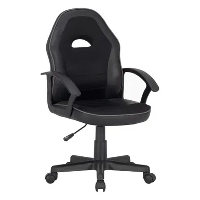 Fauteuil de bureau gamer CHEAT noir et gris vue 3/4
