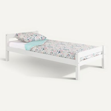 Lit 90x190 cm BLOOM Blanc Lit 90x190 cm BLOOM Blanc vue 3/4